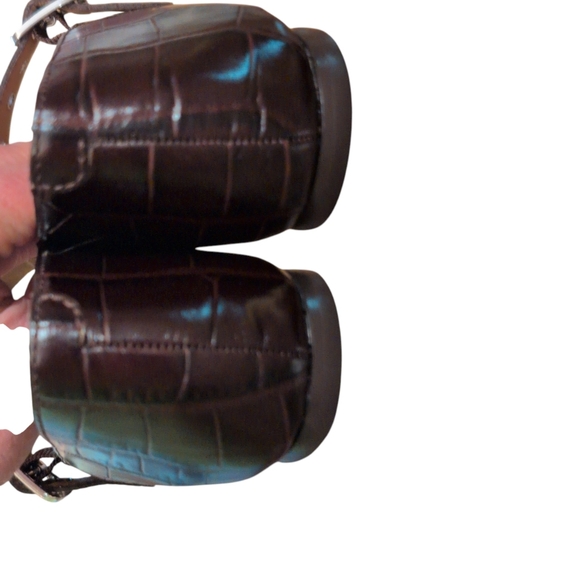 Madewell Remy Mary Jane Flat croc-stamped leather adjustable buckle strap size 8 - Picture 6 of 8